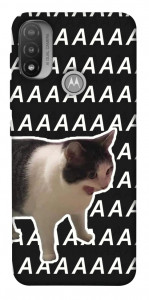 Чехол Сat screaming для Motorola Moto E20