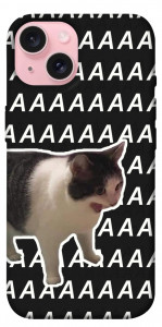 Чохол Сat screaming для iPhone 15