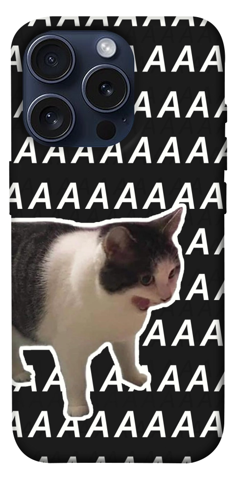 Чехол Сat screaming для iPhone 15 Pro