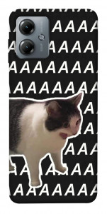 Чехол Сat screaming для Motorola Moto G14