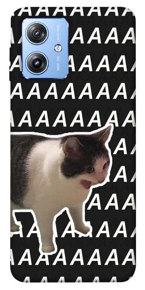 Чохол Сat screaming для Motorola Moto G84