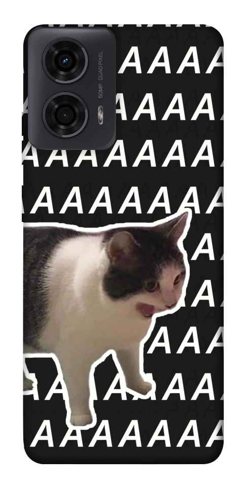 Чохол Сat screaming для Motorola Moto G24