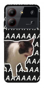 Чохол Сat screaming для ZTE Blade A54 4G