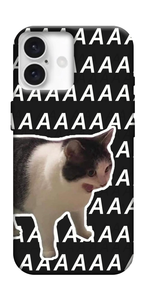 Чехол Сat screaming для iPhone 16 Plus