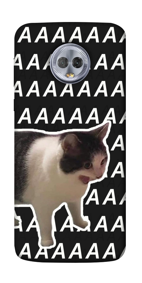 Чохол Сat screaming для Motorola Moto G6 Plus