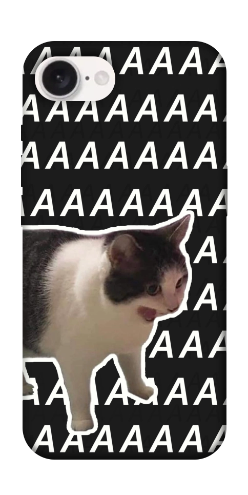 Чохол Сat screaming для iPhone 16e