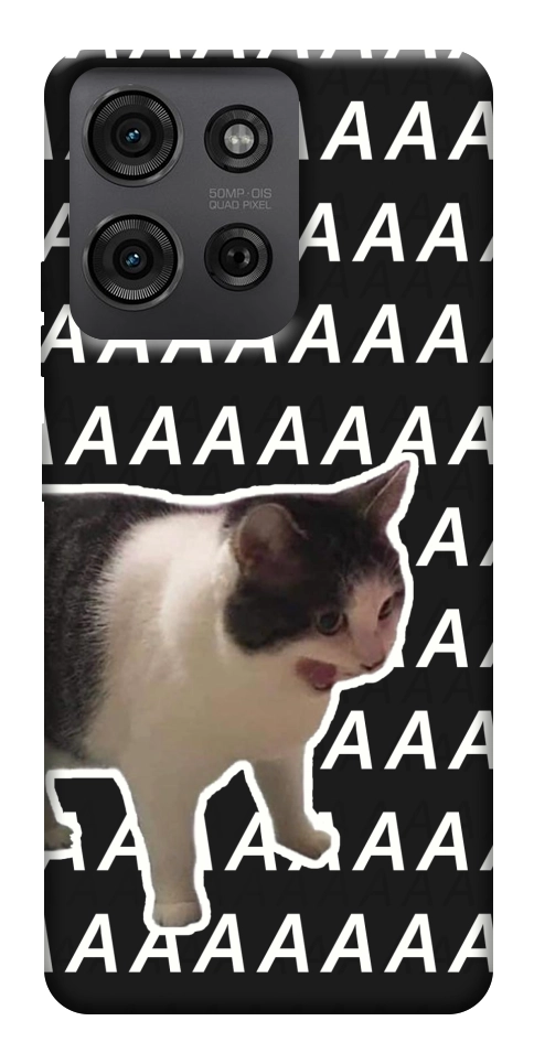 Чохол Сat screaming для Motorola Moto G75 5G