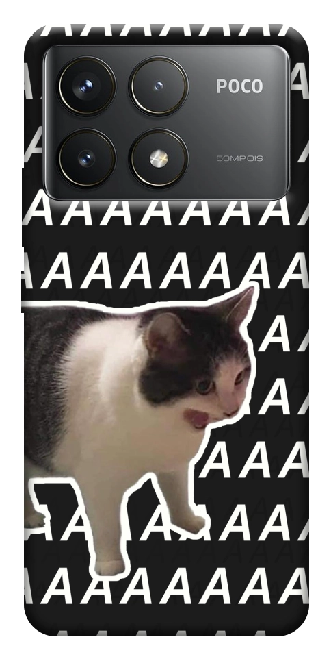Чехол Сat screaming для Xiaomi Poco F6 Pro