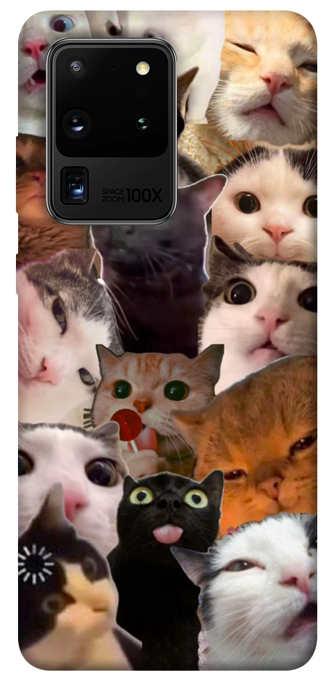 Чехол Сats сollage для Galaxy S20 Ultra (2020)