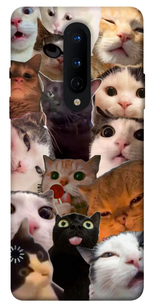 Чехол Сats сollage для OnePlus 8