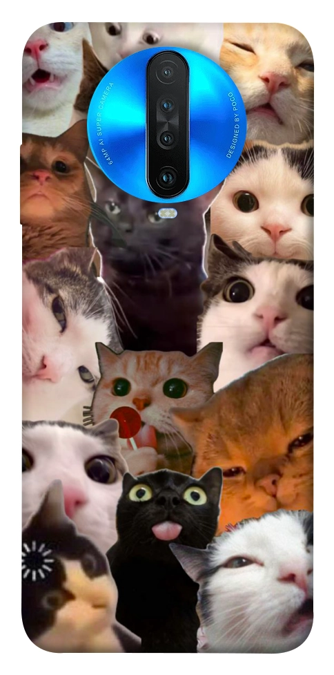 Чохол Сats сollage для Xiaomi Redmi K30