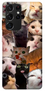 Чехол Сats сollage для Galaxy S21 Ultra