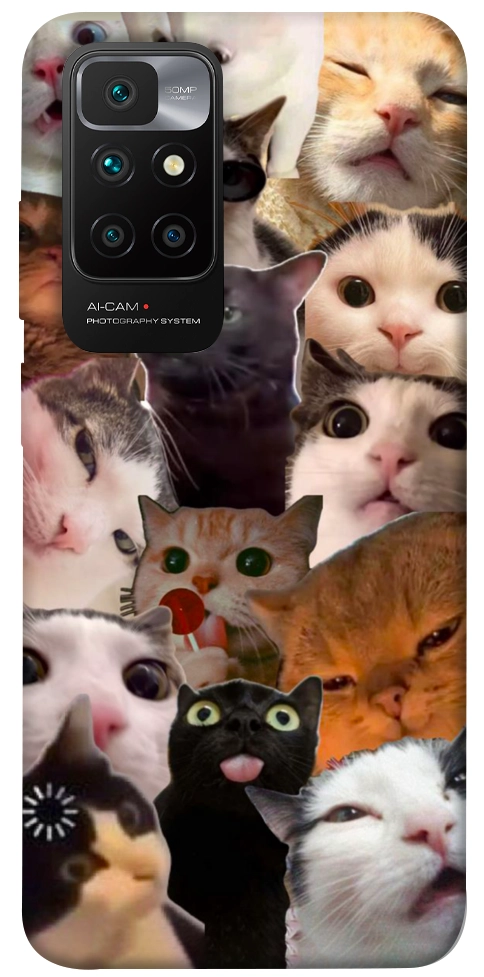 Чехол Сats сollage для Xiaomi Redmi 10