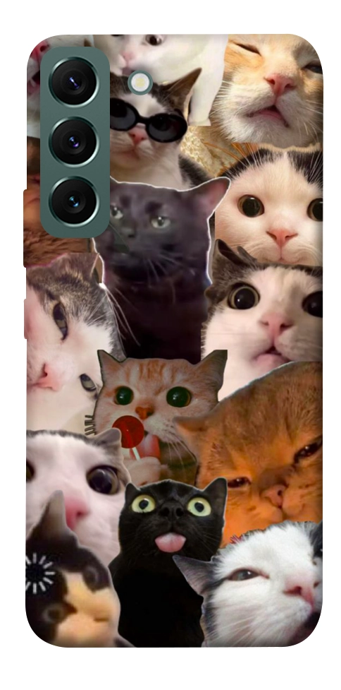 Чохол Сats сollage для Galaxy S22