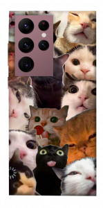 Чехол Сats сollage для Galaxy S22 Ultra
