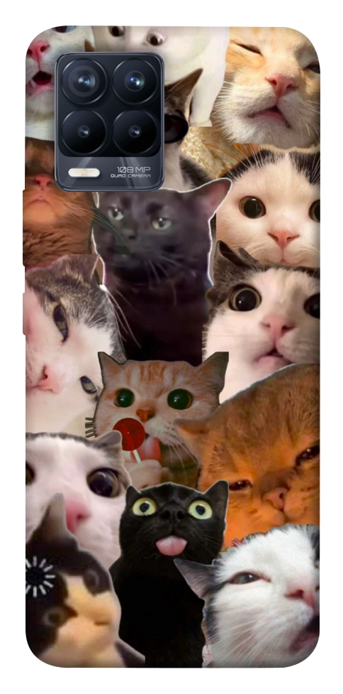 Чехол Сats сollage для Realme 8 Pro