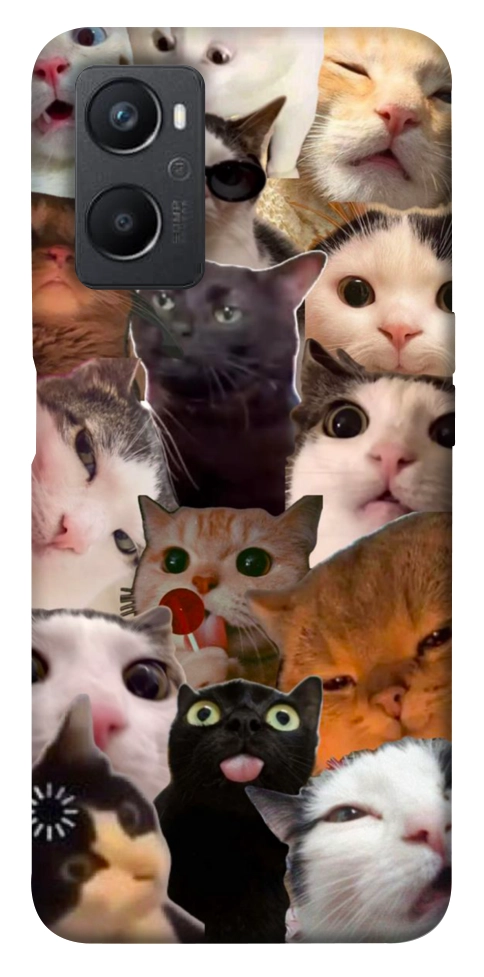 Чехол Сats сollage для Oppo A96