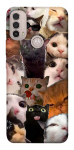 Чохол Сats сollage для Motorola Moto E40