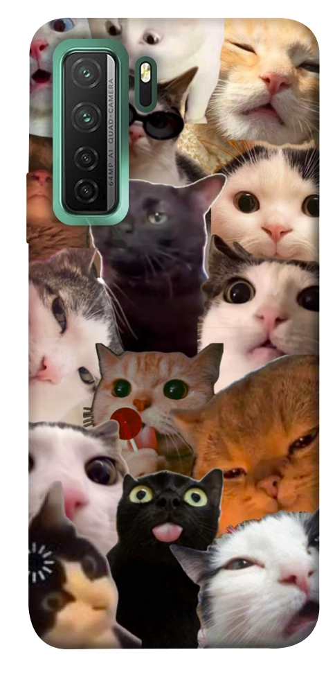 Чехол Сats сollage для Huawei nova 7 SE