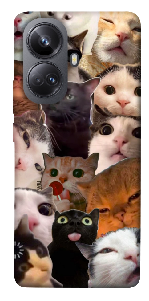 Чохол Сats сollage для Realme 10 Pro+