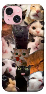 Чохол Сats сollage для iPhone 15