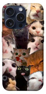 Чохол Сats сollage для iPhone 15 Pro
