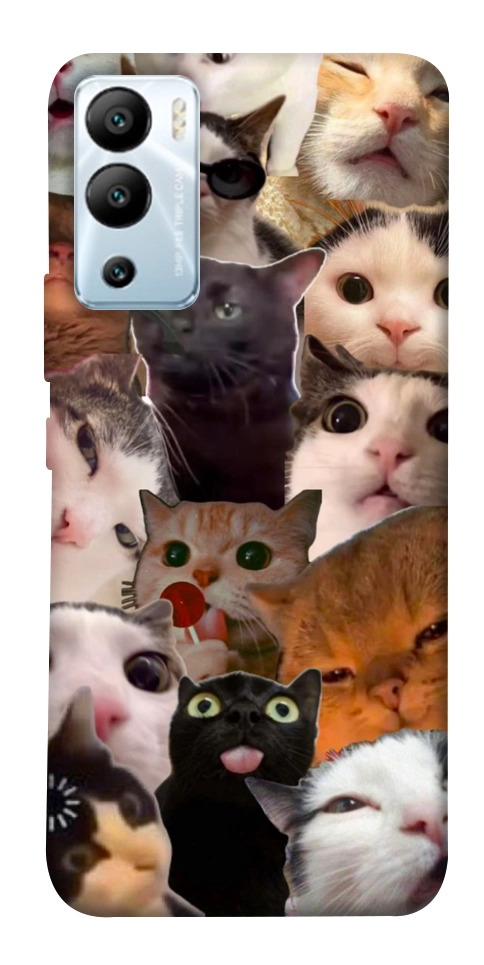 Чохол Сats сollage для Infinix Hot 12i