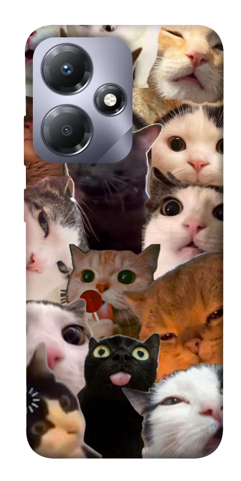 Чехол Сats сollage для Infinix Hot 30i