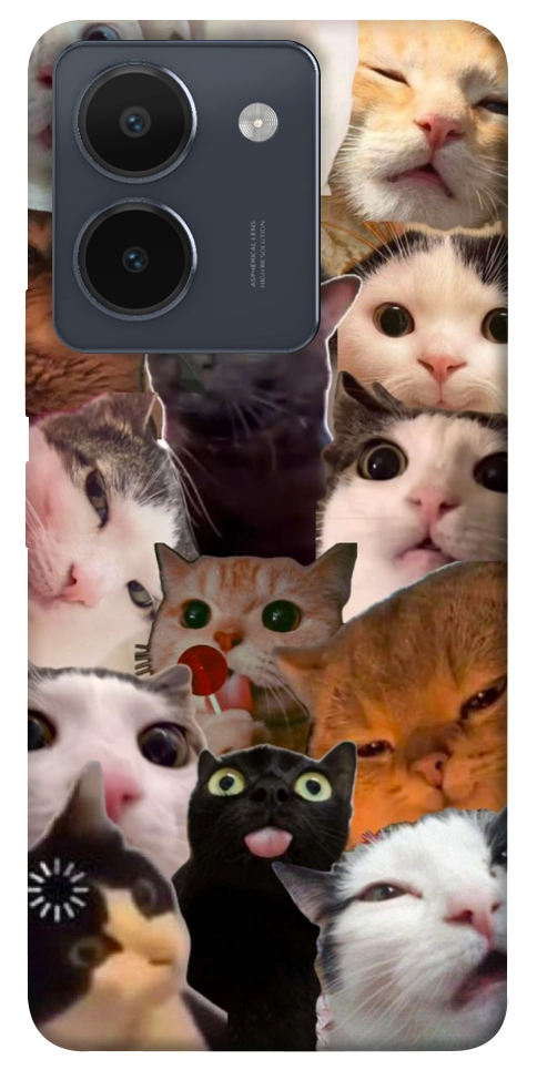Чохол Сats сollage для Vivo Y36