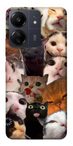Чехол Сats сollage для Xiaomi Redmi 13C