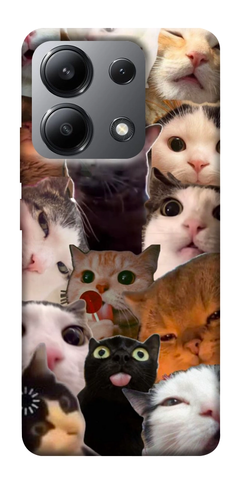 Чохол Сats сollage для Xiaomi Redmi Note 13 4G