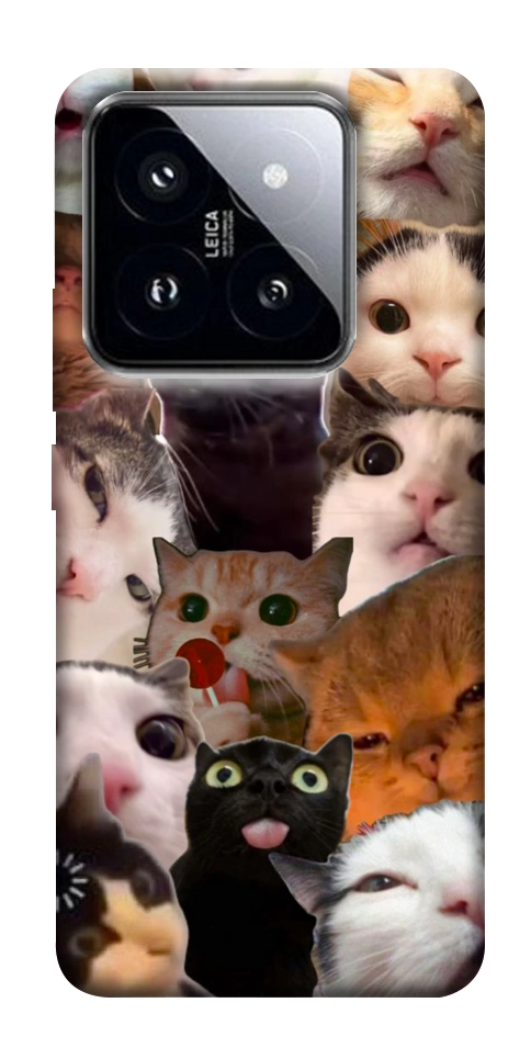Чохол Сats сollage для Xiaomi 14 Pro