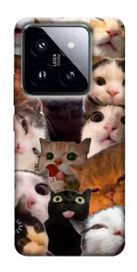 Чехол Сats сollage для Xiaomi 14 Pro