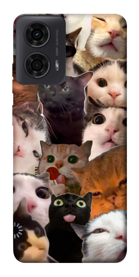 Чохол Сats сollage для Motorola Moto G24