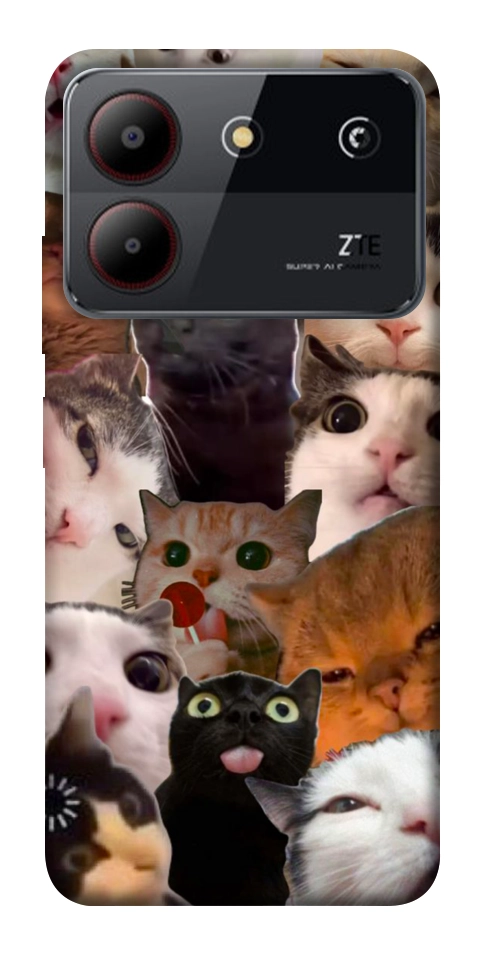 Чохол Сats сollage для ZTE Blade A54 4G
