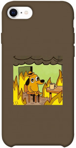Чехол Dog in the fire для iPhone SE (2020)