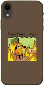 Чохол Dog in the fire для iPhone XR
