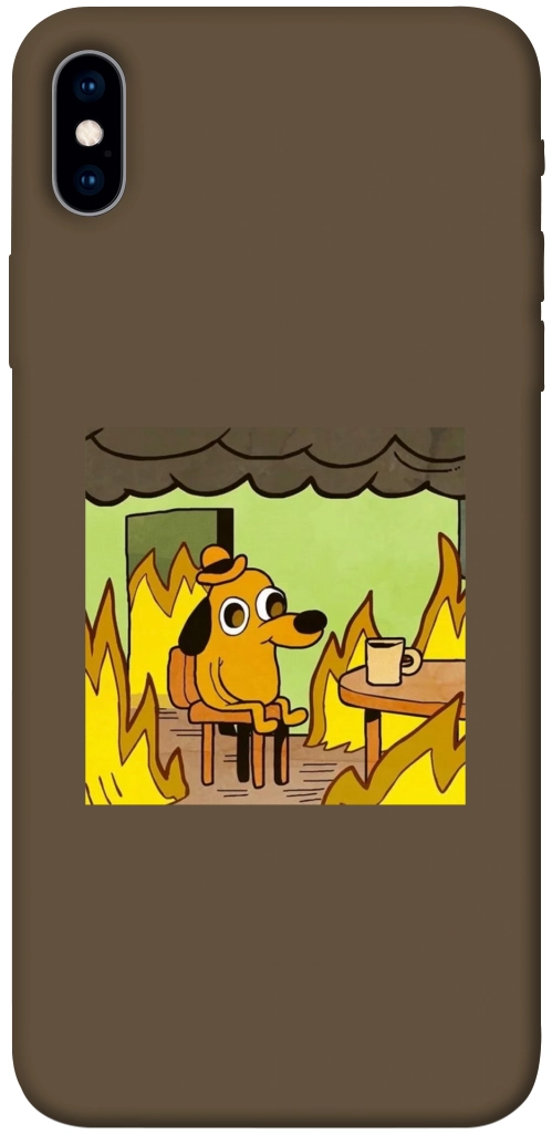 Чехол Dog in the fire для iPhone XS Max
