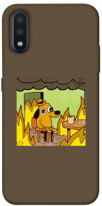 Чехол Dog in the fire для Galaxy A01