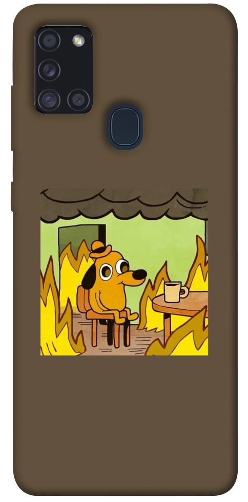 Чехол Dog in the fire для Galaxy A21s (2020)