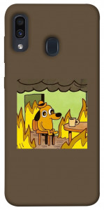 Чехол Dog in the fire для Samsung Galaxy A20 A205F