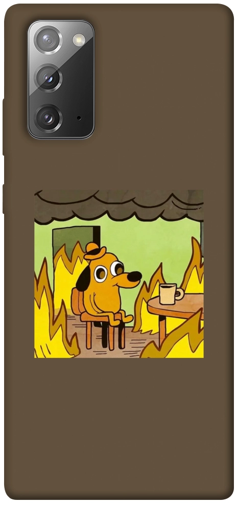 Чехол Dog in the fire для Galaxy Note 20