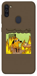 Чехол Dog in the fire для Galaxy M11 (2020)