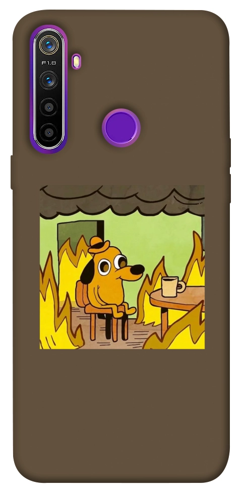 Чохол Dog in the fire для Realme 5