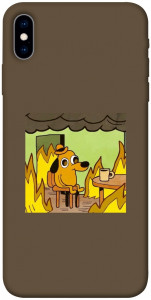 Чохол Dog in the fire для iPhone XS