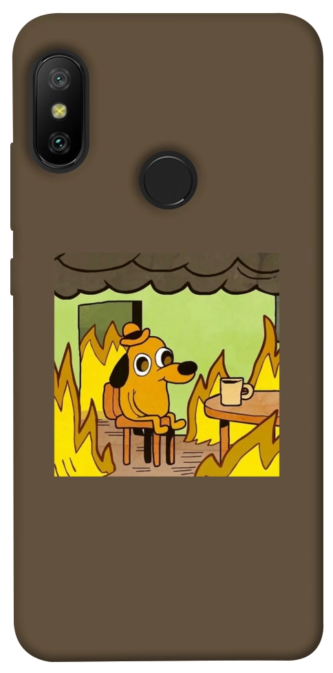 Чехол Dog in the fire для Xiaomi Redmi 6 Pro