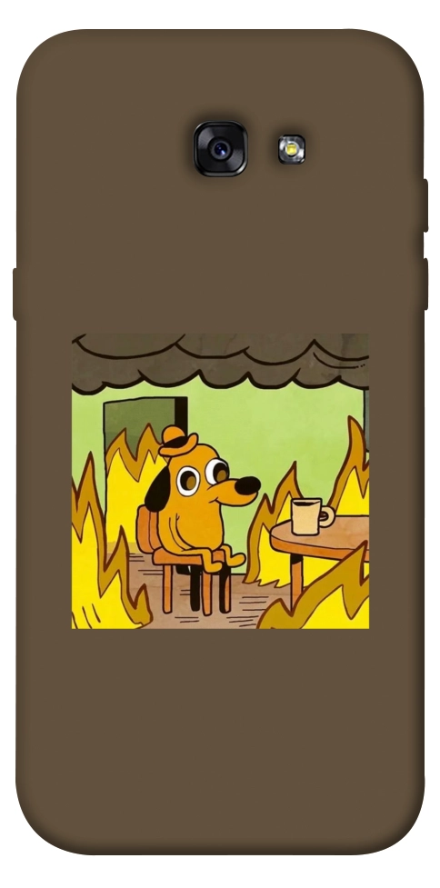 Чехол Dog in the fire для Galaxy A7 (2017)