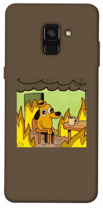 Чехол Dog in the fire для Galaxy A8 (2018)