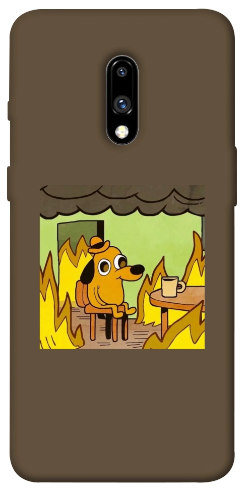 Чехол Dog in the fire для OnePlus 7
