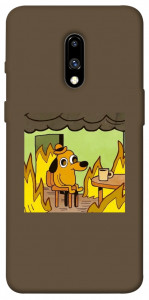 Чехол Dog in the fire для OnePlus 7